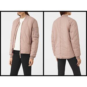 💕ALLSAINTS💕 Tyne Bomber Jacket ~ Dusty Pink